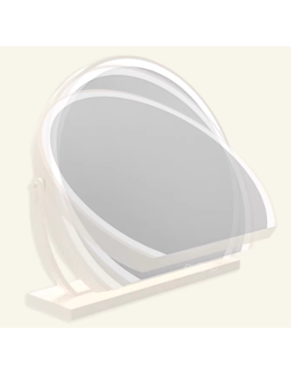 ESSONIO Italian light luxury LED cream style round makeup mirror with light home desktop high-end beauty mirror