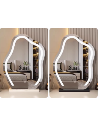 ESSONIO Italian light luxury cosmetic mirror desktop LED with light dressing table simple household special-shaped beauty mirror