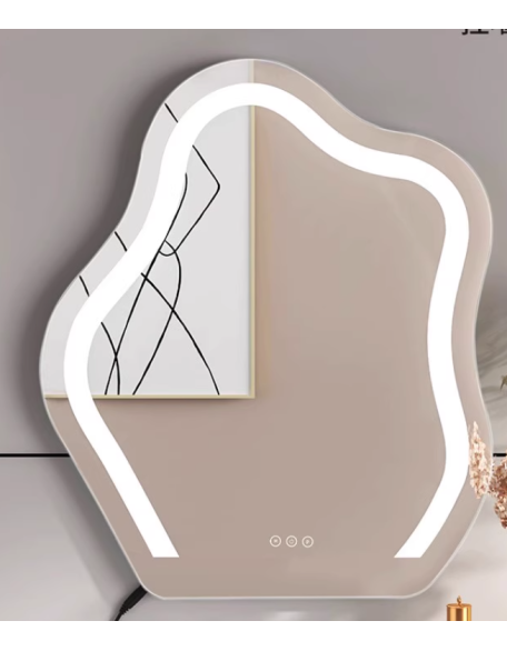 ESSONIO Italian light luxury cosmetic mirror desktop LED with light dressing table simple household special-shaped beauty mirror