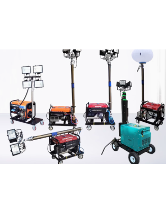 Mobile lighting vehicle unit emergency repair gasoline and diesel full multi-directional automatic lifting floodlight work light